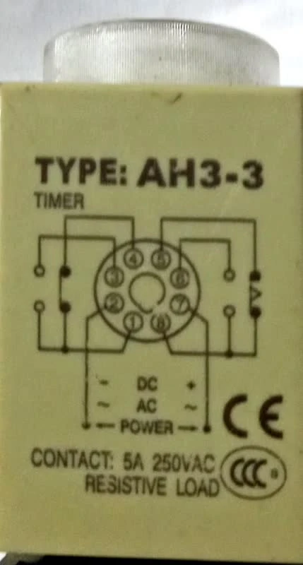 تایمر رله زمان 0تا 10 ثانیه CKC مدل AH3-3