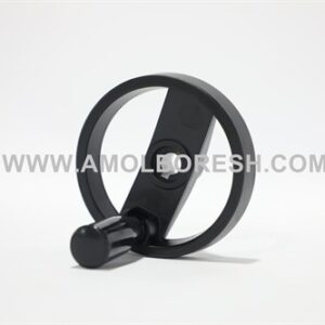 دسته چرخان تاشو و صفحه تنظیم حرکت بیلچه A109 قطر بیرونی 100mm , قطر شفت 12mm