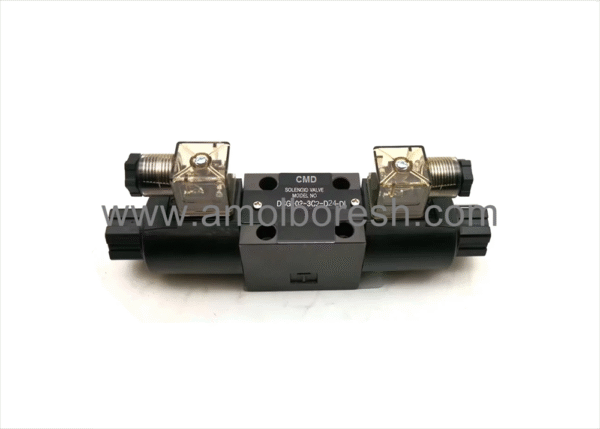 شیر برقی  دو بوبین هیدرولیک CMD (DSG-02-3C2-D24-DLمدل)