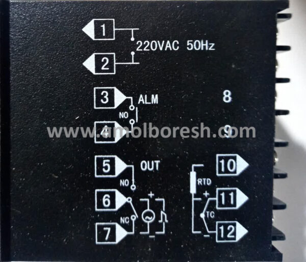 کنترلر دما تکفاز مخزن چسب دمای 400-0درجه سانتیگراد برند AISET مدل NE6411 - Image 3