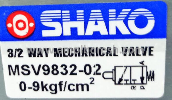 شیر میکروسوئیچ غلطکی پنوماتیک شاکو MSV 9832-02 - Image 2