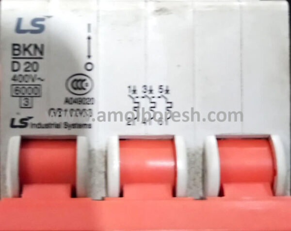 فیوز مینیاتوری سه فاز 20 آمپر  LS مدل BKN D20 - Image 2