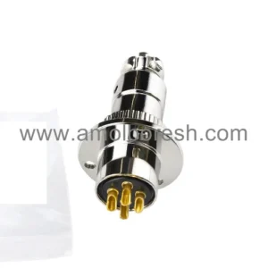 کانکتور فلزی نظامی 4 پین اتصال کابل به کابین