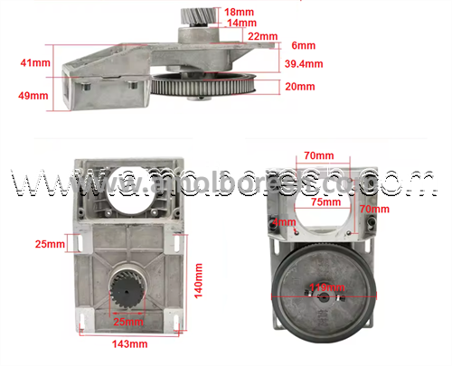مدول گیربکس کاهنده با نسبت تبدیل ۱ به ۵ CNC - Image 2