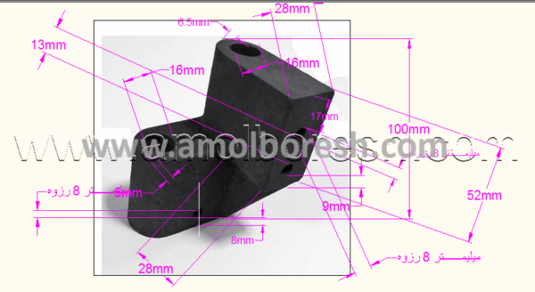 چدنی زاویه 45 درجه دورکن - Image 2