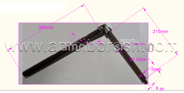 پیچ(کبریتی 20 میلیمتر با کوپلینگ بالا و پایین اره اصلی کامل سریps) - Image 2