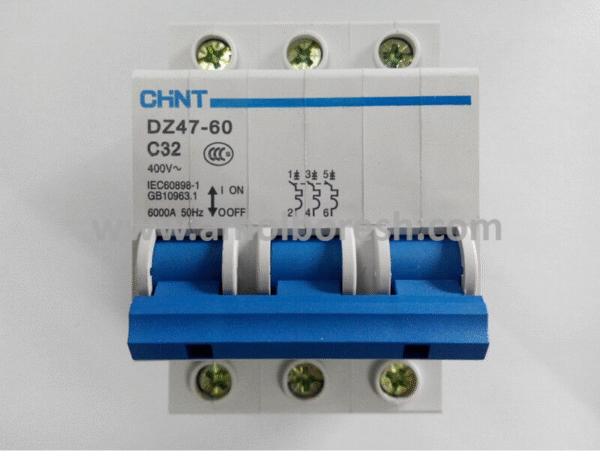 فیوز مینیاتوری 3فاز 32 آمپر چینت(CHNT  DZ47-60) - Image 3