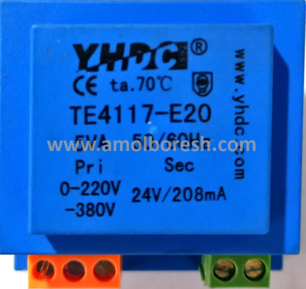 ترانس 220/380 ولت به 24 ولت مدل TE4117-E20 - Image 2