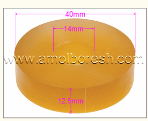 ضربه گیر متحرک کرنر(قطربیرونی 40 میلیمتر قطر درونی 14 میلیمتر ارتفاع 12.5 میلیمتر)