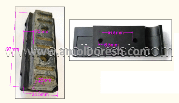 کفشک نوارسایز 97 میلیمتر در 34.5 میلیمتر ضخامت 20 میلیمتر (لبه چسبان QUEEN4) - Image 2