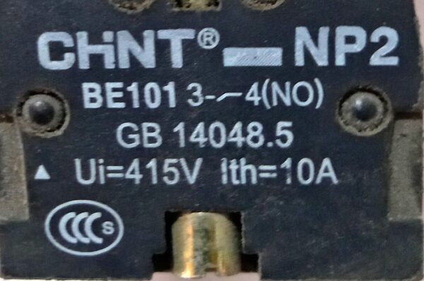 شستی استارت چراغدار فلزی چینت(CHNT NP2) - Image 2