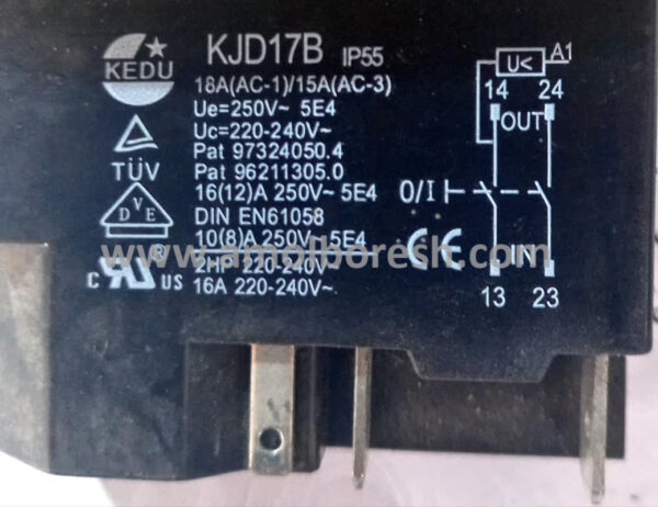 کلید استارت و استوپ مکنده تک فاز(KJD17B) - Image 2