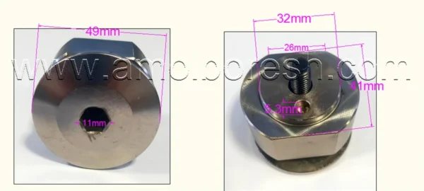 سنگ بیرون زن قطر بیرونی 125 میلیمتر و قطر سوراخ 32 میلیمتر(اره تیزکن A109) - Image 3