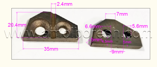 فک نگهدارنده شیاردار  چپ و راست(اره تیز کن A109 سری جدید) - Image 2
