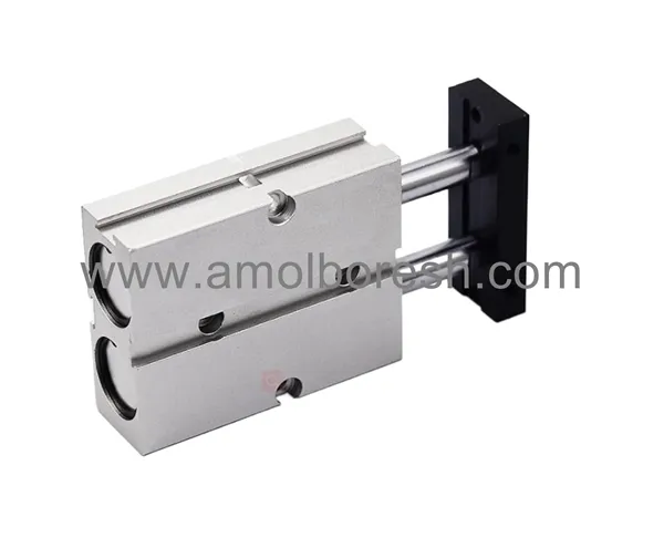 جک پنوماتیک دوشفت TN 20X25-S(لبه چسبان کویین)